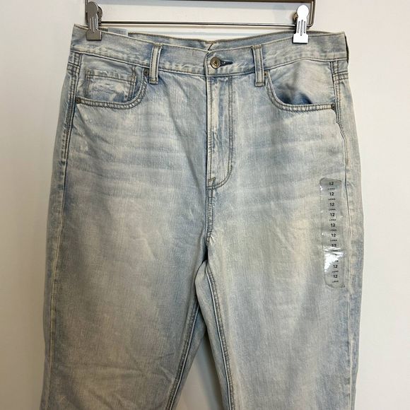 NWOT American Eagle Womens Skinny Jeans 12 Long 100% Cotton Raw Hem Distressed - Picture 11 of 16